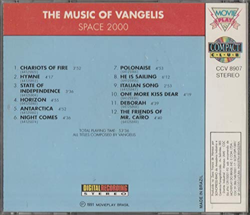 Vangelis - Cd Space 2000 - The Best Of