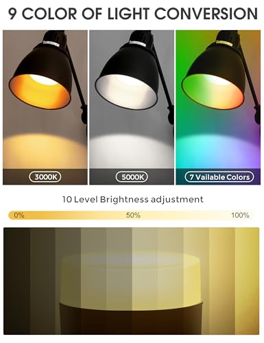 Image of DORESshop Wall Sconces Set of 2, Rechargeable Wall Lights with 350 Rotation, Dimmable Battery Operated Wall Sconce, Wireless Wall Mount Light for Bedroom, Living Room(2 Pack Gold and Black)