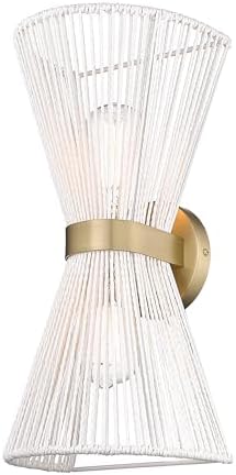 Golden Lighting 6938-2W WR Avon 2 Light 17" Tall Wall Sconce - Brushed Champagne Bronze