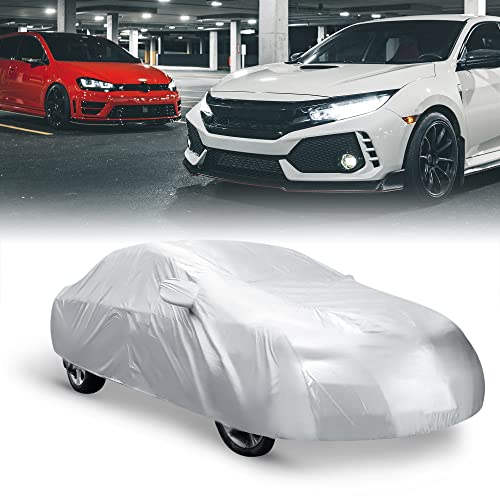 Image of uxcell XXL Car Cover Waterproof Sun Snow Dust Rain Resistant Protection 5.35M x 2M x 1.6M