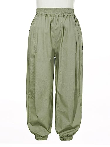 Kids Boys Fashion Cargo Pants Elastic Waist Jogger Pants Casual Stretchy Chino Pants Street Dance Trousers Activewear3