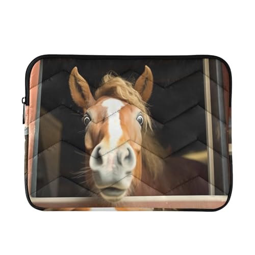 Funda para laptop 13-14 pulgadas diseño caballo impermeable