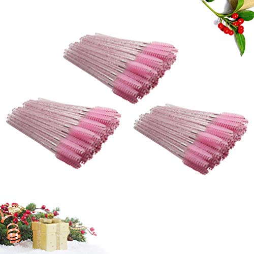 PIXNOR 300 Pcs Descartáveis â€‹â€‹Cílios Escovas Varinhas de Rímel Haste de Cristal Aplicador de Cíl
