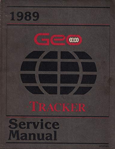 1989 Geo Tracker Repair Shop Manual Original