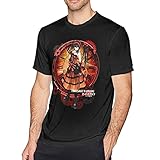 XEYRIS Comfortable Casual Anime Date A Live Kurumi Tokisaki Mens Short Sleeve Cotton T-Shirt Black