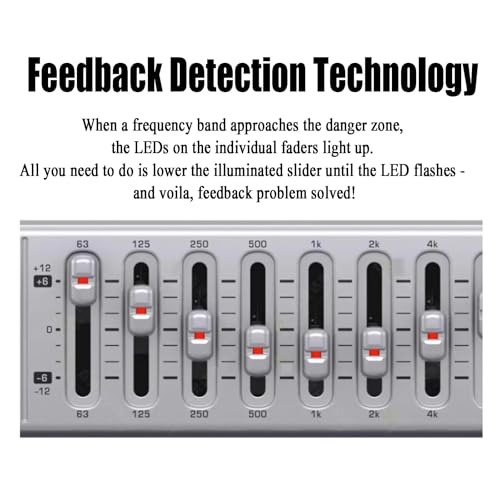 Ecualizador gráfico profesional de 9 bandas, sintonizador de audio de alta precisión con filtro de corte bajo y pantalla LED, para grabación en estudio, actuaciones en vivo y sistema estéreo doméstico miniatura 3