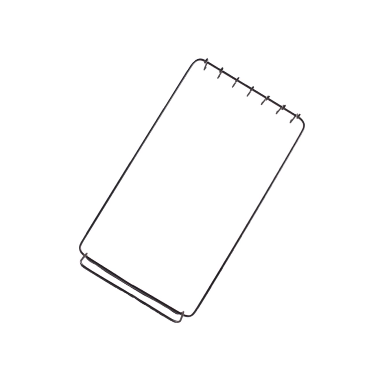 Support de pinceaux suspendu en fer forgé noir, pièce décorative durable
