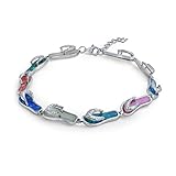 Maße: 7,5 cm L x 0,25-Zoll W, Gewicht: 11,2 Gramm, Stein: 15 mm x 5 mm, Material: 925 Sterling Silber, Rhodium Plating, synthetischen Opal