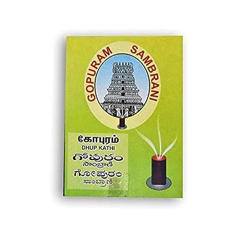Gopuram Sambrani Dhoop Kathi 50 GM - 24Pcs Cover