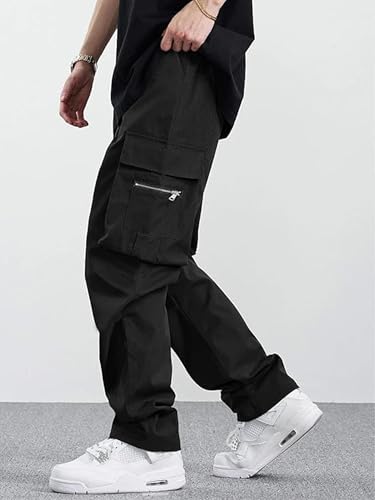 Image of DEEMOON Men's Cargo Pants Outdoor Hiking Multi-Pocket Utility Long Trousers | Men's Cargo