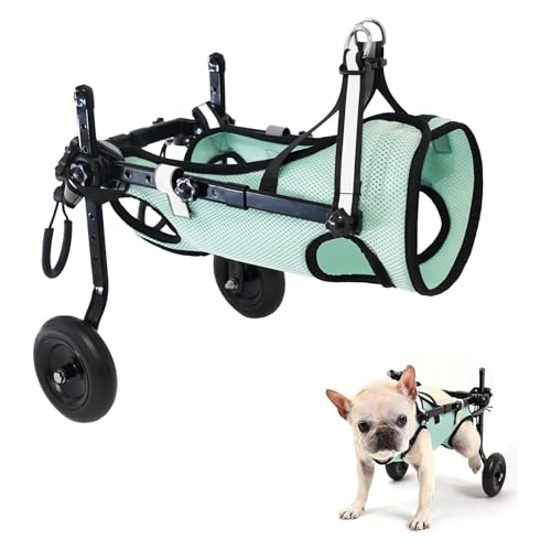 Silla de ruedas ajustable para perros con discapacidad trasera talla pequeña 2
