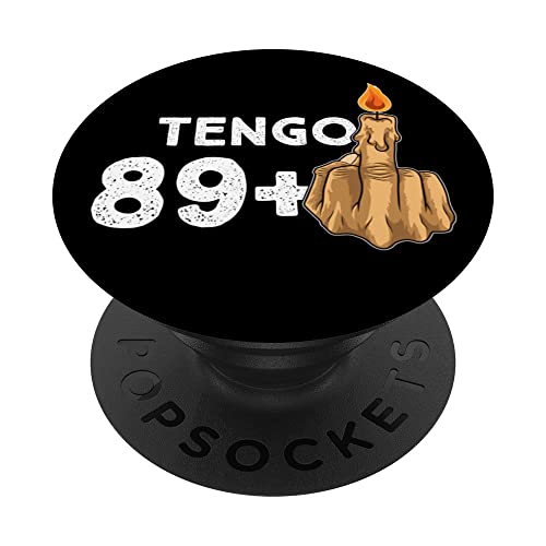 89+1 Dedo Medio Vela De Cumpleaños Para El 90º Cumpleaños PopSockets PopGrip Intercambiable