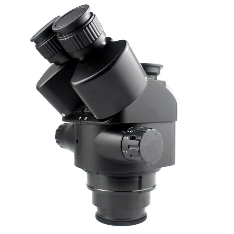 Microscope 7X-45X 3.5X-90X Simul-Focal Trinocular Microscope Zoom Stereo Microscope Head 0.5X 2.0X 0.7X 1.5X 0.75x Auxiliary Objective Lens for PCB Soldering Phone Repair PCB Inspection(7x-45x)