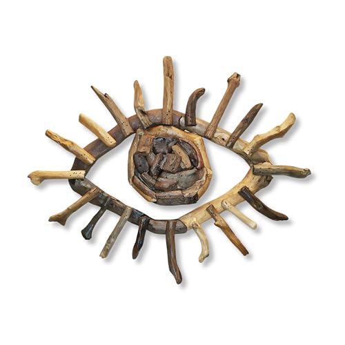 Om Gallery Driftwood Wall Art, Mod Eye, Brown