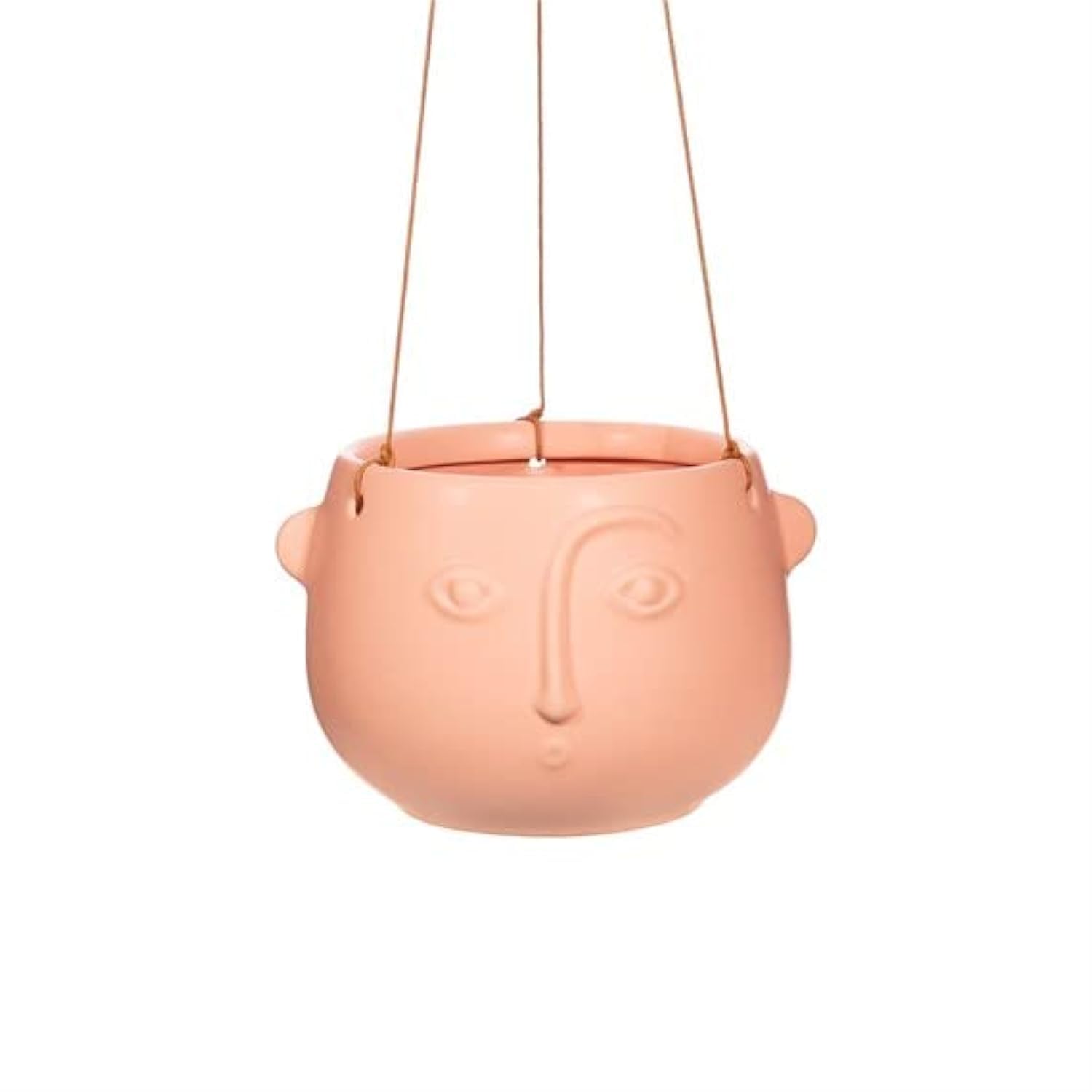 Sass & Belle Pink Face Hanging Planter Matte