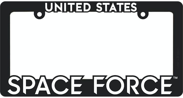 Eagle Emblems LP0912 Heavy Plastic License Plate Frame USSF - 6 x 12 in.