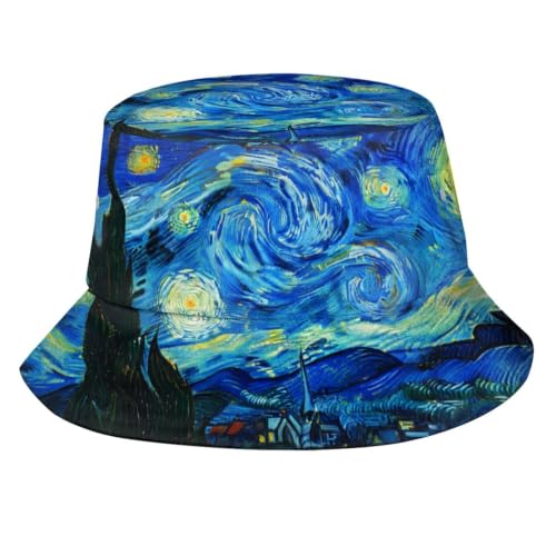 Image of Bucket Hat for Women Men, Fashion Print Outdoor Beach Hat Packable Sun Cap for Travel Hiking