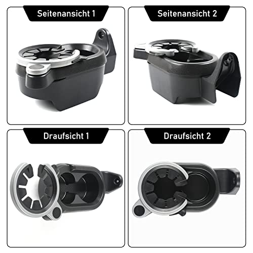 Auto Getränkehalter Mittelkonsole Becherhalter Kunststoff Becherhalter für Smart Fortwo 451 A4518100370