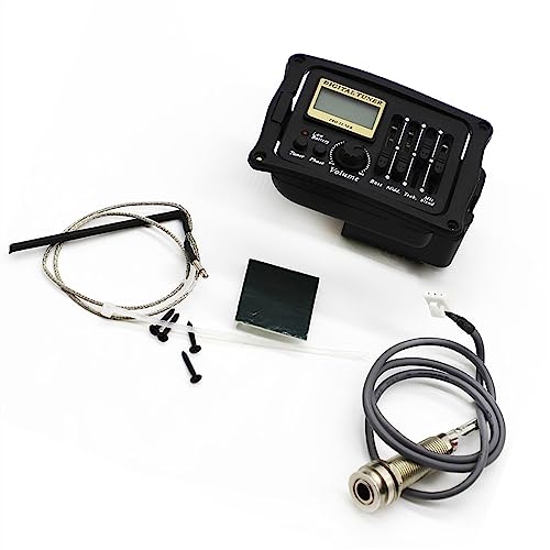 4 Bands EQ Equalizer Preamp Piezo Guitar Pickup Tuner microphone Blend Volume Bass Middle Treble Control AR[XeBbNM^[ANZT[