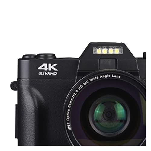 cámara Cámaras Digitales 4K HD 16X 48 megapíxeles Micro Single Retro con WiFi Cámara Digital Profesional Vlog Lente Externa Cámara de Video cámara Digital (Size : with 64G, Color : Wide Angle Mirror