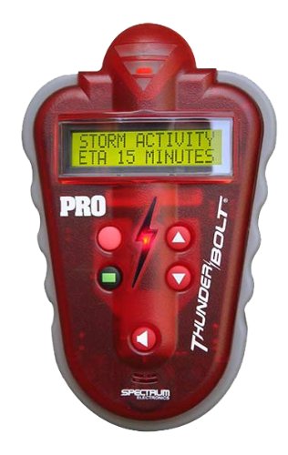 ThunderBolt Pro Storm and Lightning Detector - Red