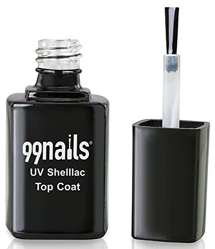 99nails Shellac Top Coat 1er Pack (1 x 12 ml) Made in Germany UV Shellac UV Nagellack Schellack Gellack Klar