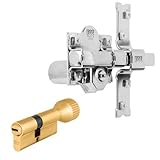  Fac - Conj. seguridad clonico c/pomo 40x30 / lp dorado