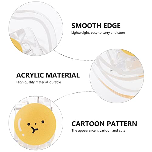 Kisangel 1 conjunto de clipes de saco com clipes de alimentos fofos clipes de geladeira para armazen