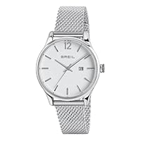 Breil, Collezione Contempo, Orologio Donna Solo Tempo, Quadrante Bianco, Bracciale in Acciaio a...