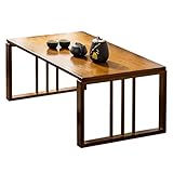 Couchtisch Tatami-Tisch Faltbarer Tee-Trinktisch Im Japanischen Stil Bambus-Erkerfenster Im Japanischen Stil Kleiner Couchtisch Home (Color : Wood Color, Size : 99 * 46 * 33cm)