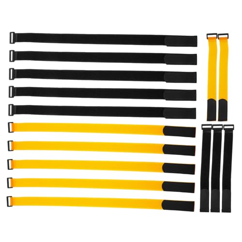 KOMBIUDA Cinch Straps for Bike Racks 15 Pack Bike Wheel Stabilizer Straps Quality Nylon Polyester Easy to Use