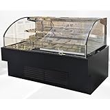 Commercial Refrigerator Open Air Semi-Circular Merchandiser 72