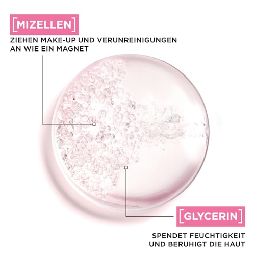 Mizellenwasser Garnier zur sanften Gesichtsreinigung und Abschminken