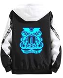 HonRmon Hitman Reborn Cosplay Costume Fashion Jacket School Hoodie Coat (Small, Black)