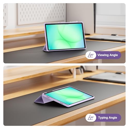 Étui violet clair Galaxy Tab A11+ et A9+ 11 pouces avec support réglable - 4
