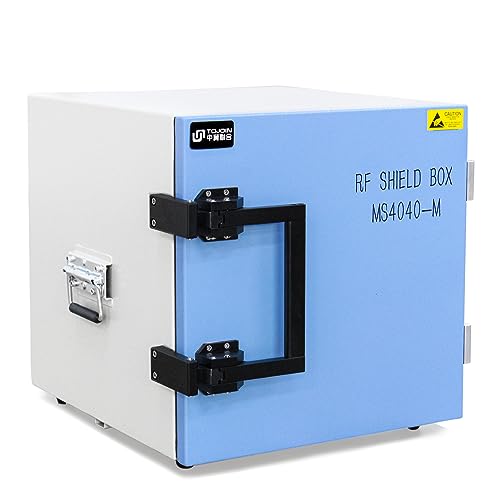 TOJOIN 800MHz-8GHz RF Shielding Box/Manuelle HF-Abschirmbox,Abschirmwirkung ≥ 80 dB RF Shielded Enclosure für OEM/WiFi/Bluetooth/Telefone RD und Produktionstests (MS4040-M)