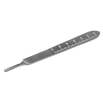 Multipurpose Scalpel Handle No 3 Graduated Stainless Steel Blade Holder Knife to Use with Blades #10, #11, #12, #14, #15 and #16