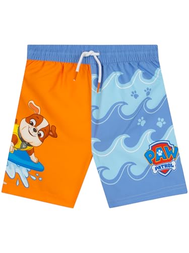 PAW PATROL Schwimmanzug Jungen Chase Marshall & Rubble Badehose für Jungen Swim Shorts für Sommer Strand & Pool 92