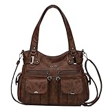 Purses and Handbags for Women Large Hobo Shoulder Bags Soft PU Leather Multi-Pocket Tote Bag