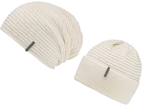 Bonnet CHILLOUTS Wyatt en maille premium blanc cassé au design soigné - 2