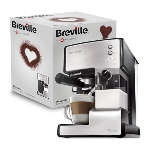 Breville VCF045X - Cafetera de expreso, color blanco y negro