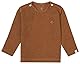 Noppies Unisex Baby U Tee Ls Rib Natal T-Shirt, Chipmunk Melange, 56 EU