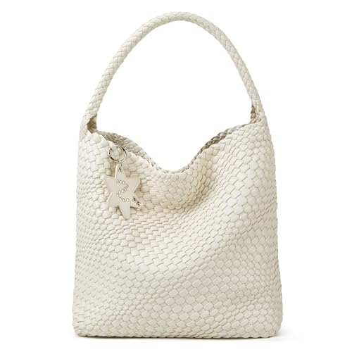 Bolso tote tejido para mujer, bolso hobo de hombro miniatura 2