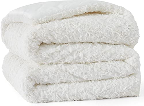 Ugg 12628 Adalee King Comforter Set Plush Soft Cozy Comfortable Hotel Style Faux Fur Comforter And Two Pillow Shams Bedding Set, King/California King, Natural #TOP2