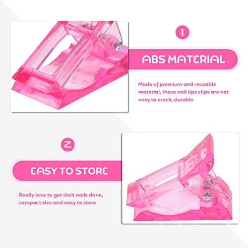 Clips pour extensions de manucure rapide et réutilisables pour ongles parfaits