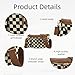 Checkered Crossbody Bag for Women - Fashion Plaid Fanny Pack Bum Bag with Adjustable Strap, Spacious Nylon Purse for Daily Use & Travel