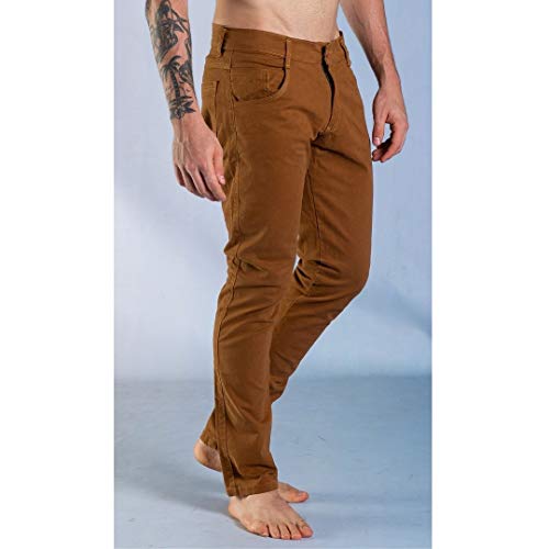 Kit 2 Calças Jeans Masculina Sandro Clothing Marrom e Preta (40)