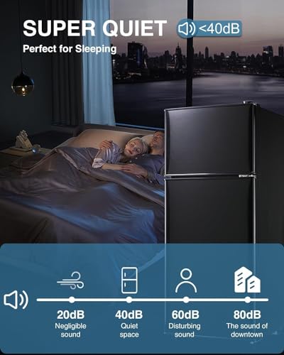 Fcicarn ANUKIS FLS-80-BLACK-3 3.5 Cu. Ft. Compact Refrigerator, Energy Efficient Mini Fridge thumb #3