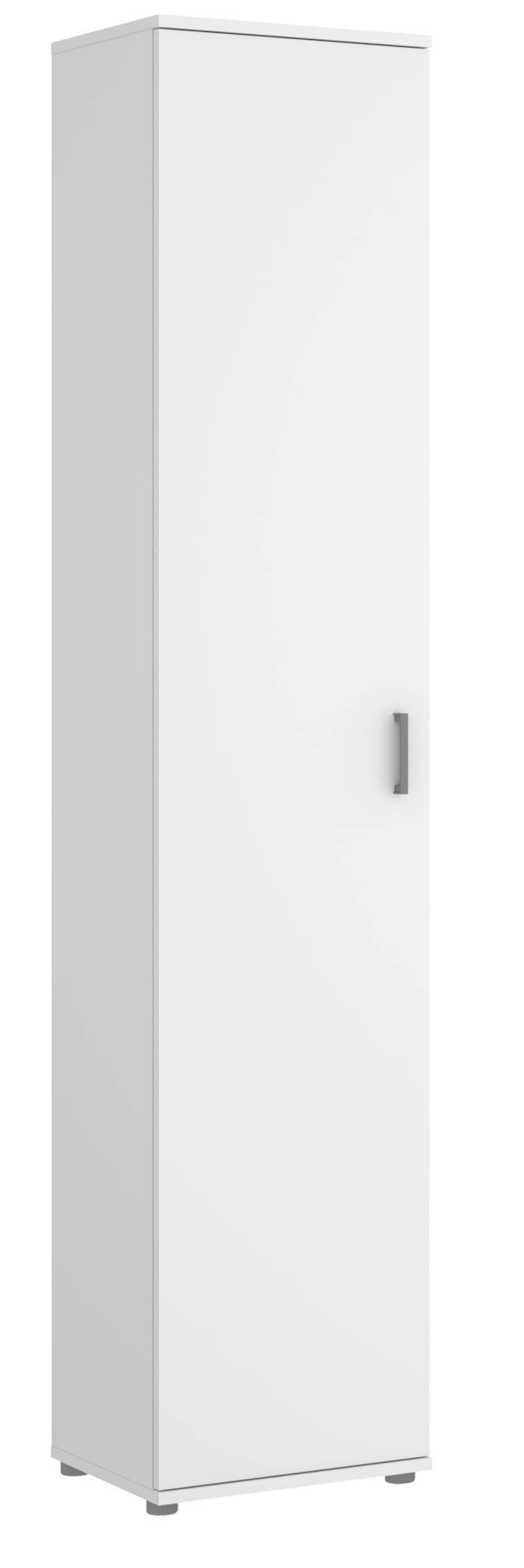 Armadio Multiuso 39x190H cm Adam Bianco Opaco con un'anta - Bianco