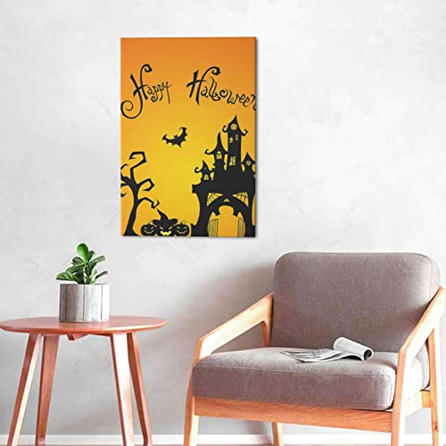 Toile murale d'Halloween OUSIKA 40x60 cm pour salon et chambre